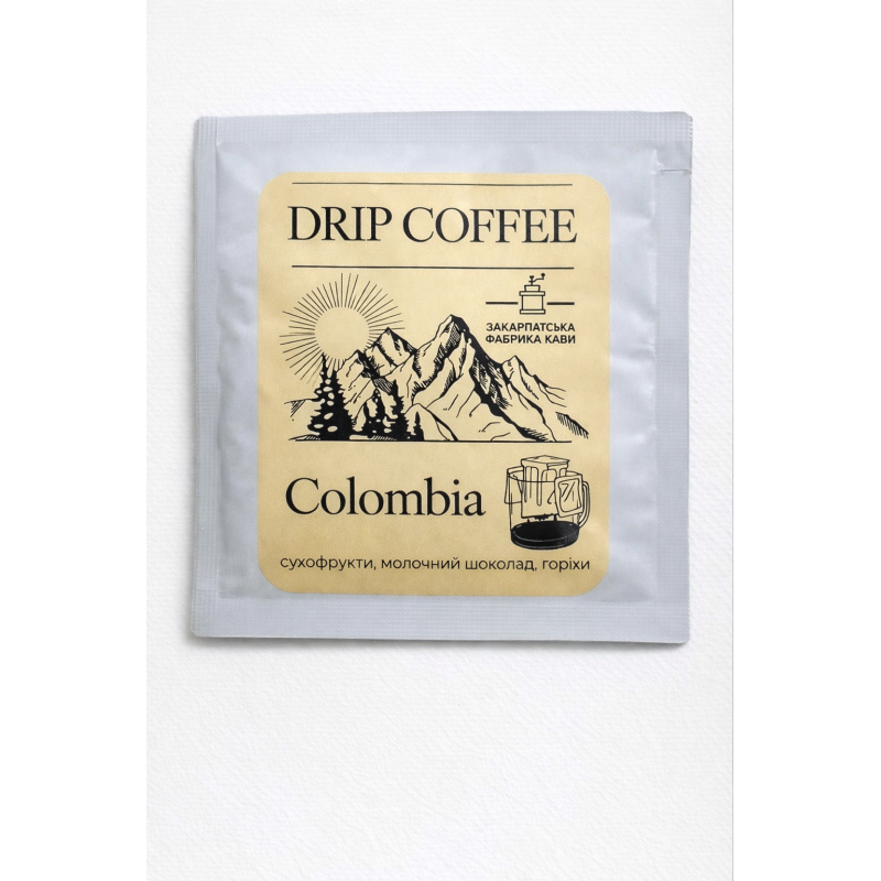  ZFC DRIP COFFE COLOMBIA кава мелена порційна 12г 
