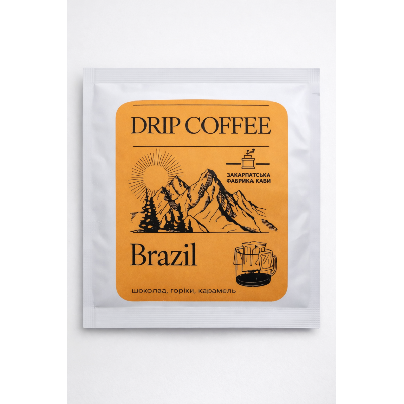 ZFC DRIP COFFEE BRAZIL кава мелена  порційна 12г