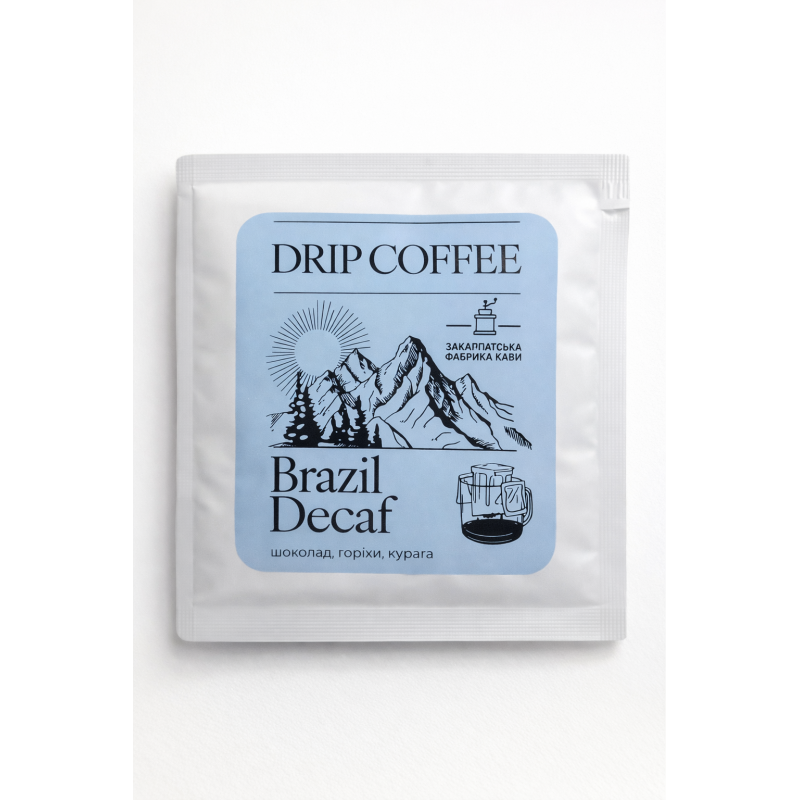 ZFC DRIP COFFEE BRAZIL DECAF кава мелена порційна 12г
