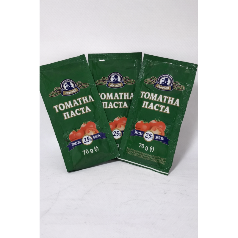 Томатна паста 25% ТМ "Жирнов" сашетка 0,70 гр  