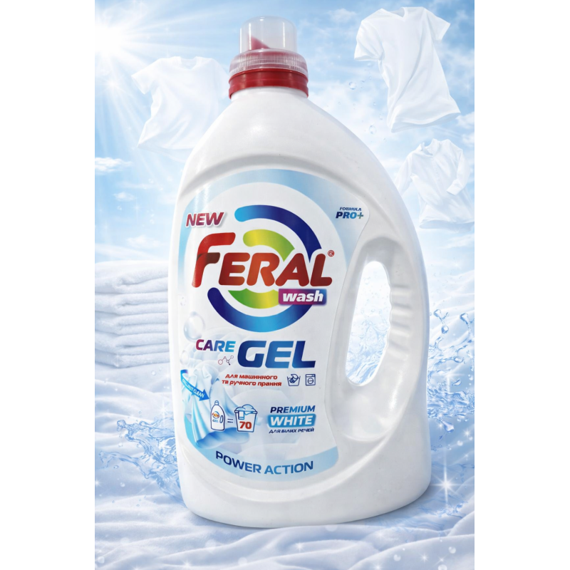 Гель для прання білих речей Feral Wash 4.5 л