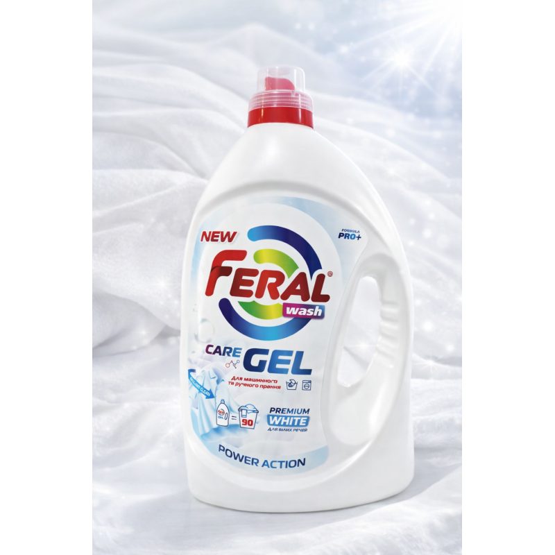 Гель для прання білих речей Feral Wash 3.5 л