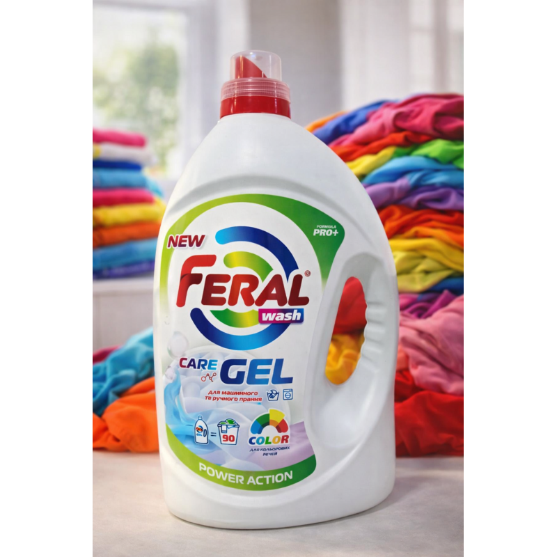 Гель для прання кольорових речей Feral Wash 4.5 л Гель для прання кольорових речей Feral Wash 4.5 л