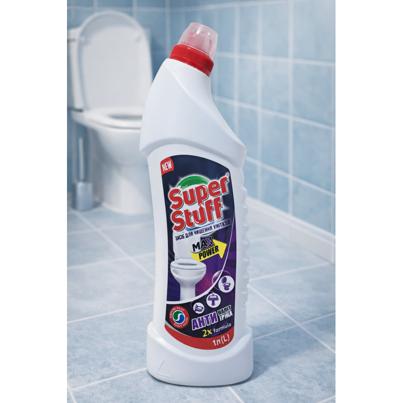 Засіб для миття унітазу Super Stuff Max Power 1 л Засіб для миття унітазу Super Stuff Max Power 1 л