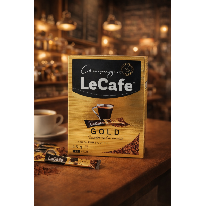 Кава розчинна в стіках LeCafe Gold (25*1,8гр) 45гр