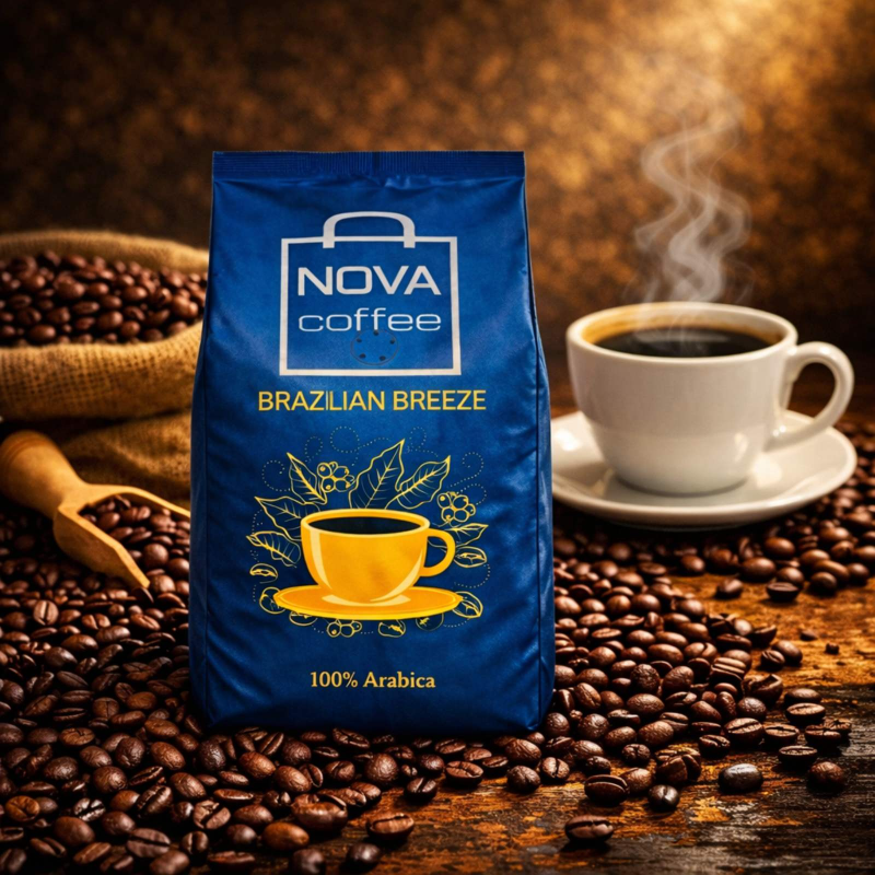 NOVA COFFE BRAZILIAN BREEZE кава в зернах 1кг 
