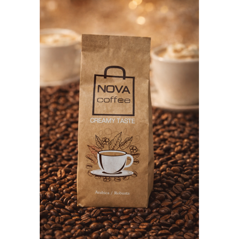 NOVA COFFEE CREAMY TASTE кава в зернах 250гр  