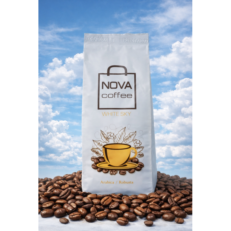 NOVA COFFEE WHITE SKY кава в зернах 250гр