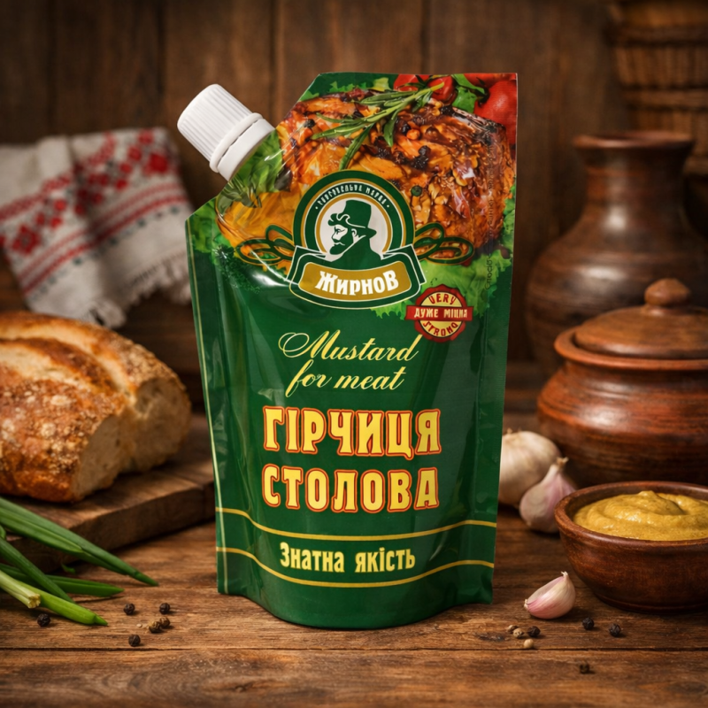 Гірчиця "Столова" ТМ "Жирнов" 130гр