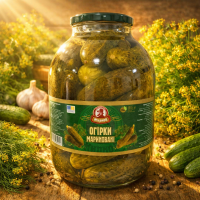 Огірки мариновані  ТМ "Жирнов" 3 л