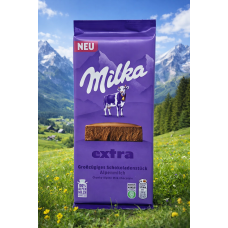 Шоколад з альпійським молоком  "Milka Extra" 190 гр 