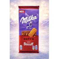 Шоколад молочний з печивом Biscoff "Milka Extra " 190гр