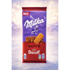 Шоколад молочний з печивом Biscoff "Milka Extra " 190гр