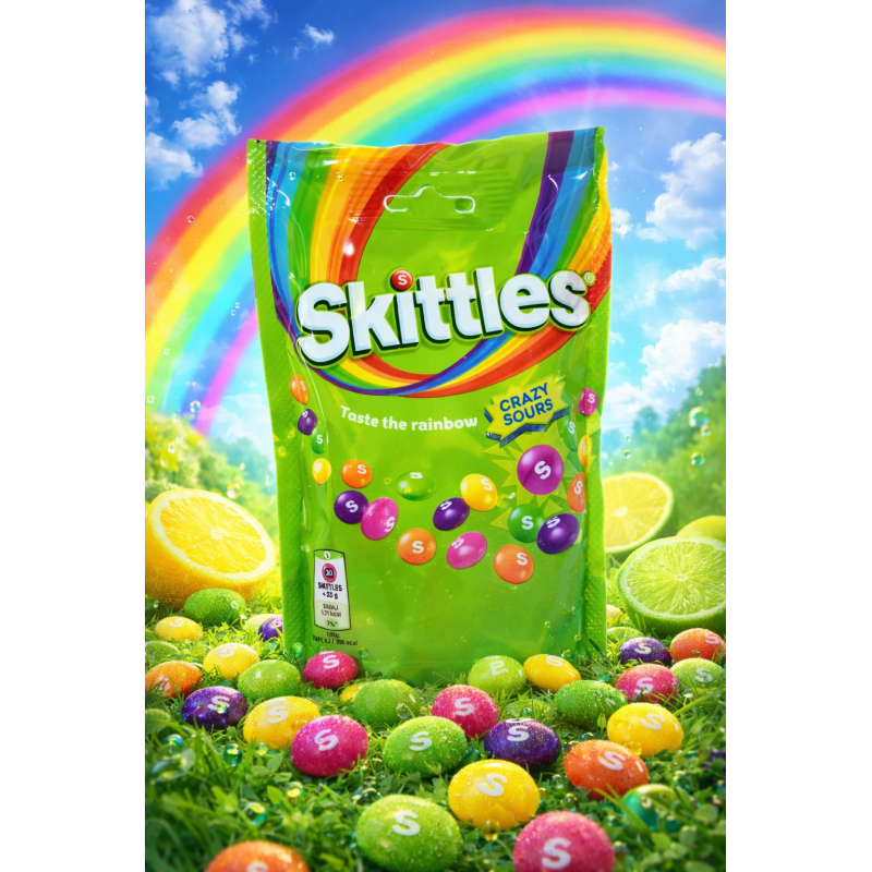 Драже Skittles Craza Sours 136гр 