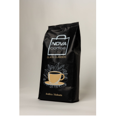   Кава 1кг "NOVA coffee" BLACK  CLASSIKO зерно"10%арабіка90%робуста