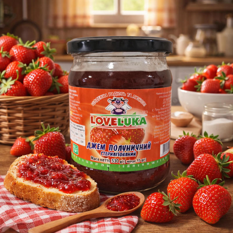 Джем Полуничний LOVELUKA 530гр