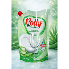 Засіб для миття посуду POLLY Aloe vera 0.5л (дой-пак)