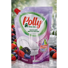Засіб для миття посуду Polly Ягоди  0,5л (дой-пак)